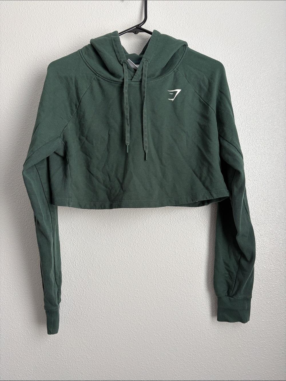 Gymshark Forest Green Cropped Hoodie